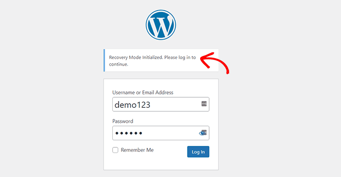 recovery-mode-login
