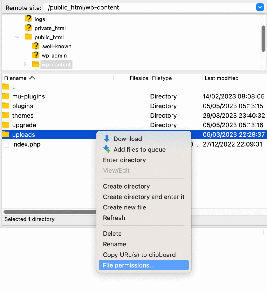 uploads-folder-permissions