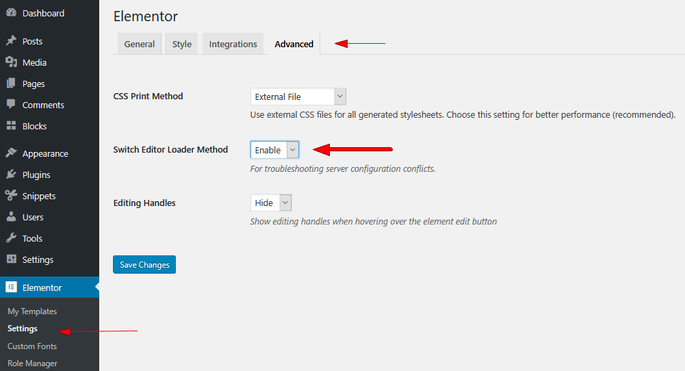 editor loader