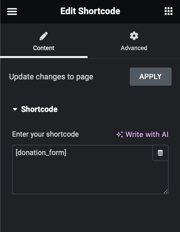 edit-shortcode