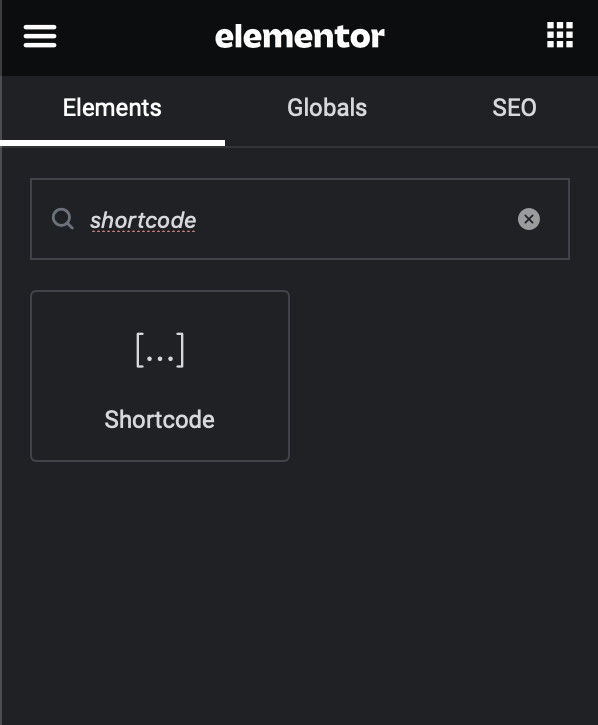 search-shortcodes